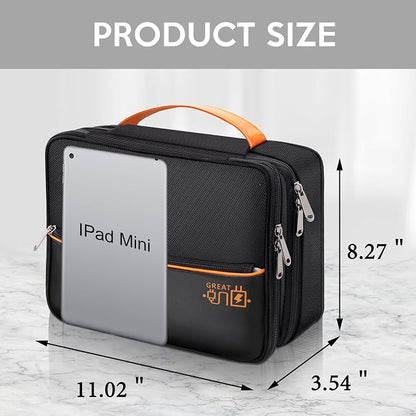 CILLA Electronic Organizer Travel Case, Travel Cord Organizer Case Portable - Image 2