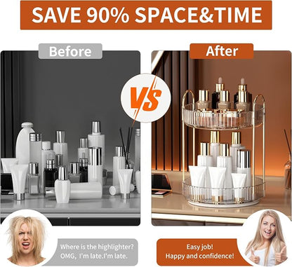YCIA&DONE 360 Rotating Makeup Organizer and Storage - Image 8