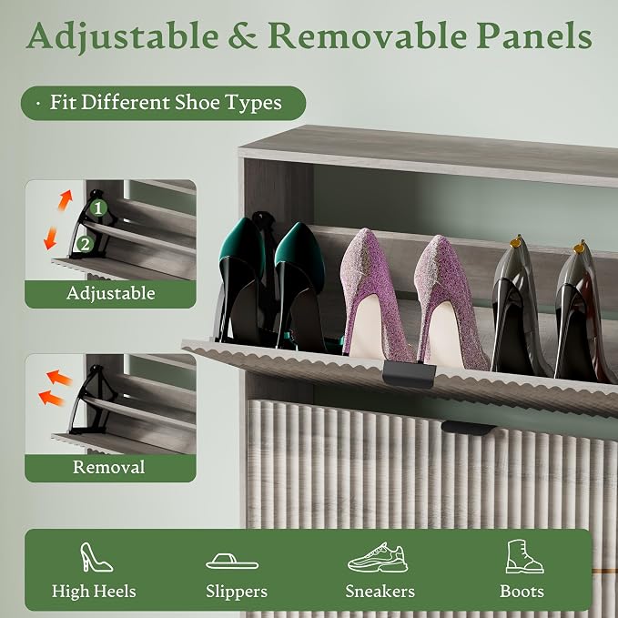 Xixini Shoe Storage Cabinet for Entryway - Image 3