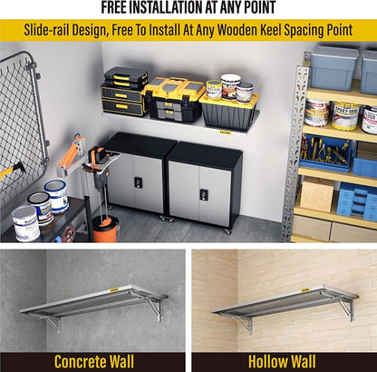 1.2x3ft Adjustable Rail Type Folding Storage Rack Shelf, Suitable - Image 7