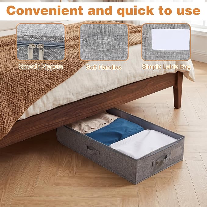 2-Pack Under Bed Storage Containers - Image 3