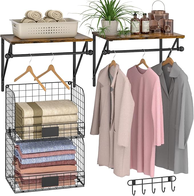 Laundry Room Shelves Wall Mounted by DAOUTIME