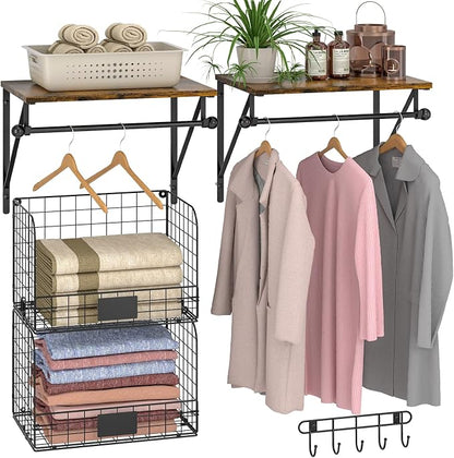 Laundry Room Shelves Wall Mounted by DAOUTIME