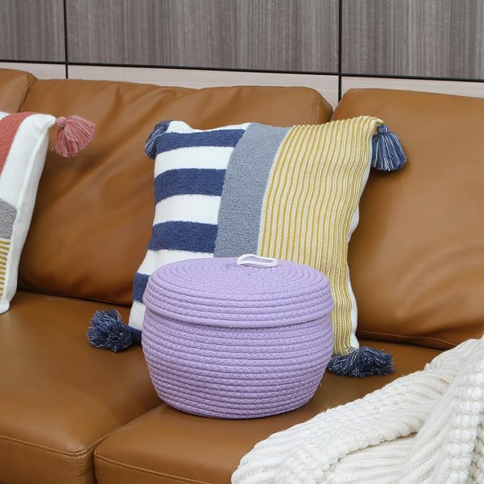 Sea Team Round Cotton Rope Storage Basket - Image 2
