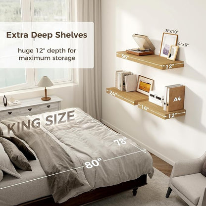 12 Inch Deep Floating Shelves, 16 x 12 Floating Shelf - Image 6