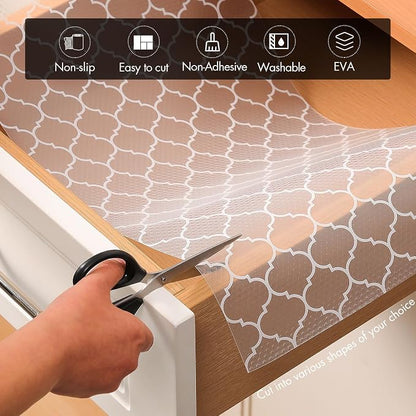 Cooyes Shelf Liner for Kitchen Cabinets – Non-Adhesive Waterproof Drawer Liner - Image 5