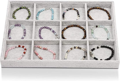 Juvale Velvet Stackable Jewelry Organizer Tray by Juvale