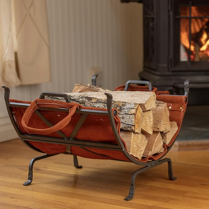 UniFlame Olde World Iron Firewood Log Holder - Image 5
