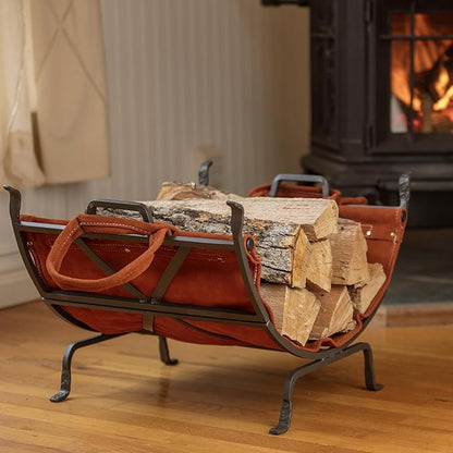 UniFlame Olde World Iron Firewood Log Holder - Image 5