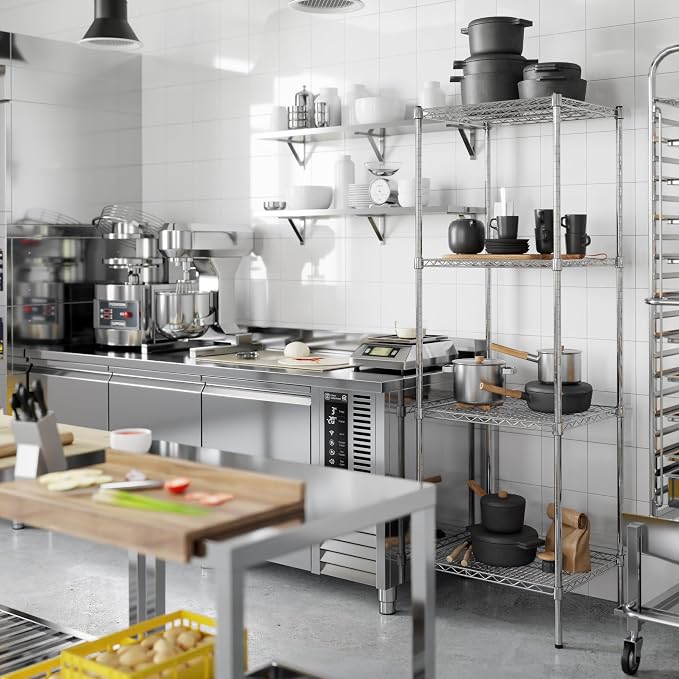 21" Deep x 24" Wide x 74" Height Wire Shelving Kit | 4-Tier | NSF Commercial - Image 2