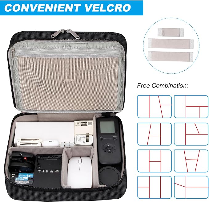 CILLA Electronic Organizer Travel Case, Travel Cord Organizer Case Portable - Image 5