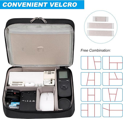 CILLA Electronic Organizer Travel Case, Travel Cord Organizer Case Portable - Image 5