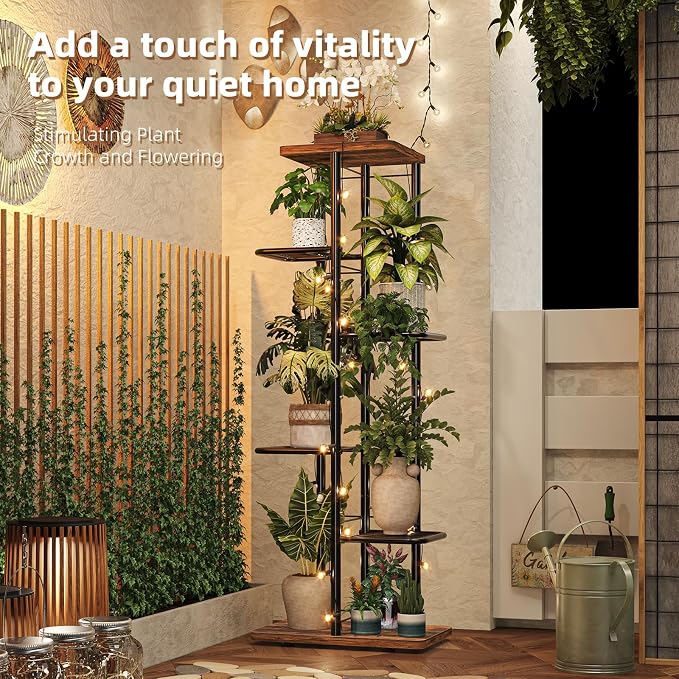 Simple Trending Plant Stand Indoor Outdoor, 6 Tier Plant Shelf, Tall Corner - Image 2