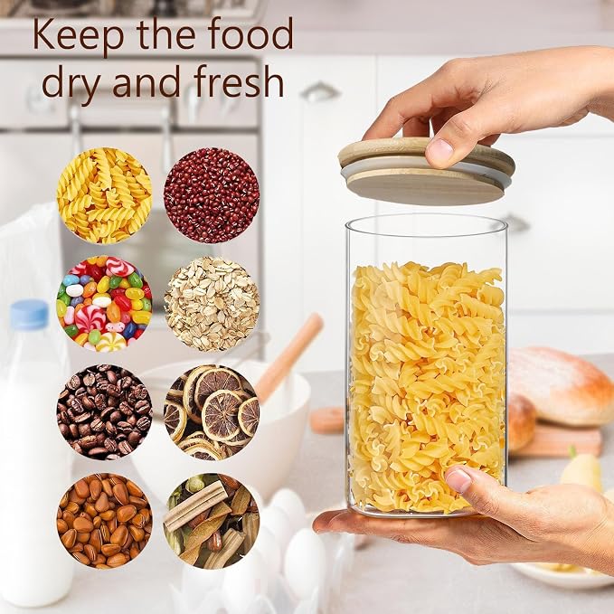 1.5 Qt Round Glass Storage Containers - Image 4