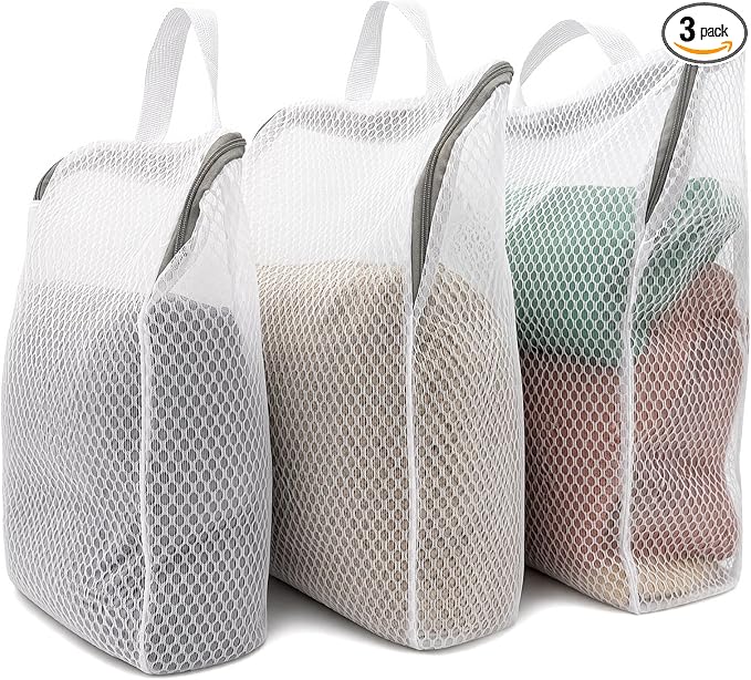 Mesh Laundry Bags 3-Pack for Delicates, Shoes & Clothes by Unknown