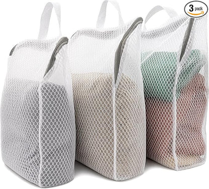Mesh Laundry Bags 3-Pack for Delicates, Shoes & Clothes by Unknown