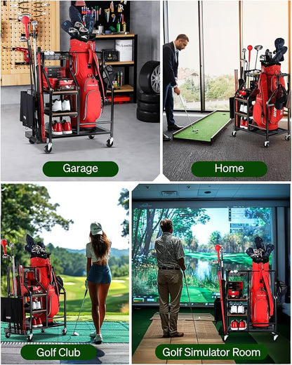 Golf Bags Storage Garage Organizer- Golf Bag Stand - Image 2
