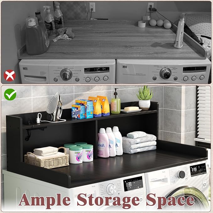 Aheaplus Washer and Dryer Countertop, 2-Tier Laundry Countertop Cover - Image 4