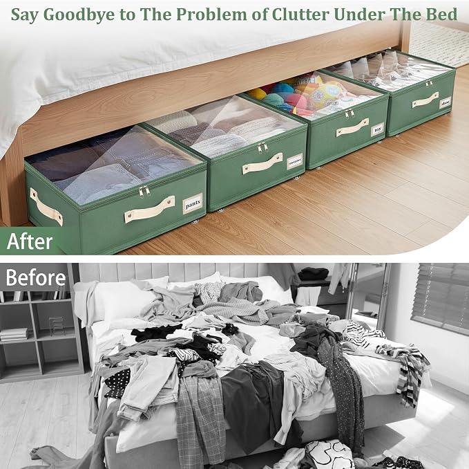 Dolicer 4 Pack Under Bed Storage - Image 8
