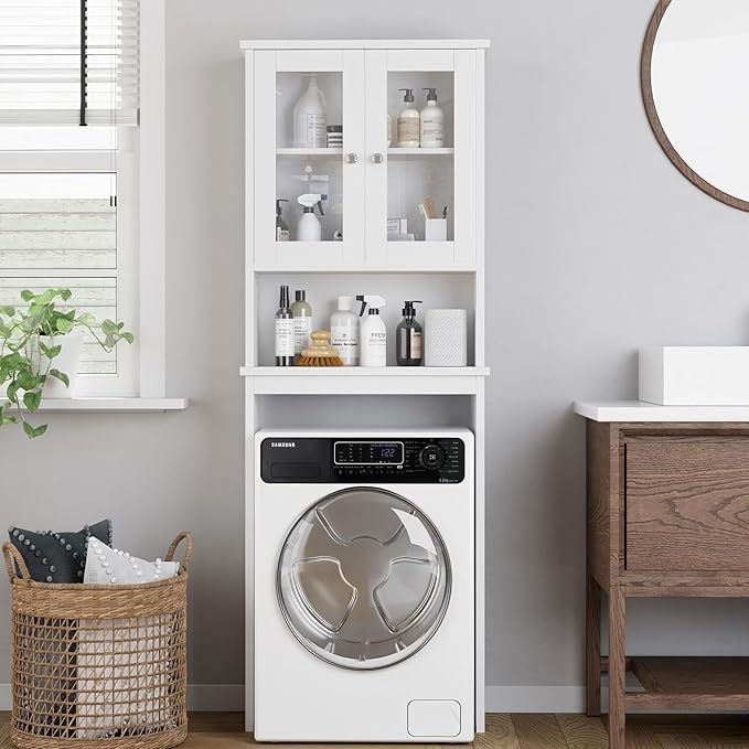 Shintenchi Over the Toilet Storage Cabinet, Bathroom Shelf Organizer - Image 3