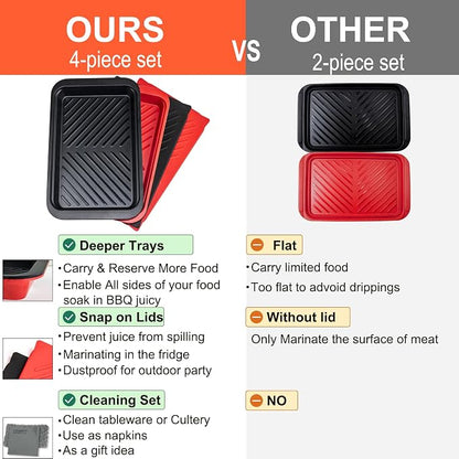 Deep Grilling Prep and Serve Trays - Image 4