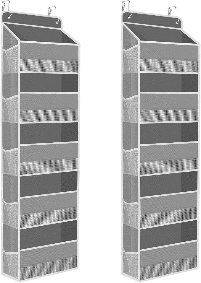 2 Pack Over The Door Organizer, Hanging Storage Organizer by SpaceHacks