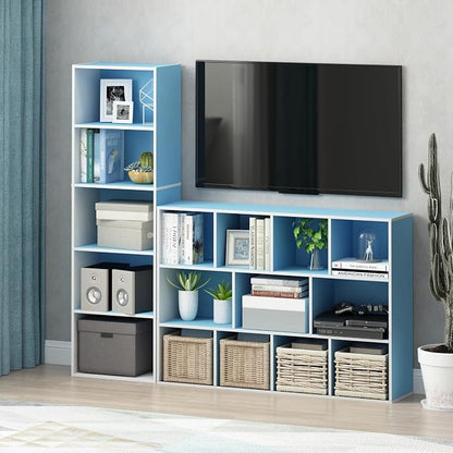 Furinno LUDER Book Shelf, 5-Cube Bookshelf, Bookcase - Image 5