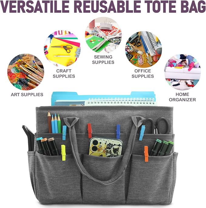 Cupohus Art Organizer Craft Storage Tote Bag - Image 2