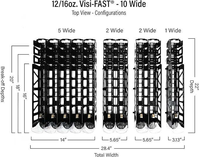 Visi-FAST Spring Push Drink Dispenser, Refrigerator Organizers and Storage - Image 2