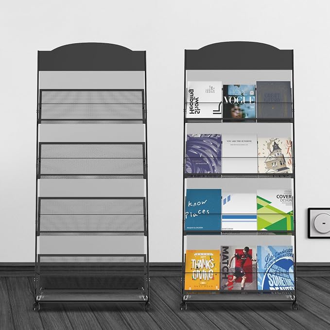 Floor-Standing Magazine Rack 4-Layer - Image 9