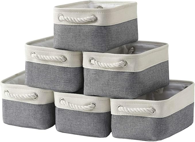 HNZIGE Fabric Storage Baskets for Organizing Small Baskets for Shelves by HNZIGE