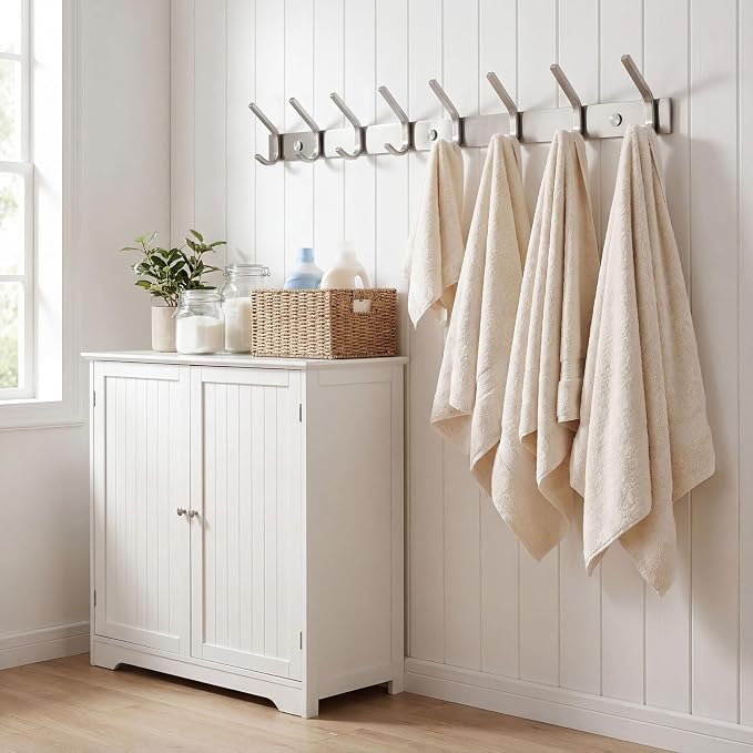 WEBI 2 Packs, Heavy Duty 24 Inch Stainless Steel 304 Hook Rail Coat Rack - Image 7