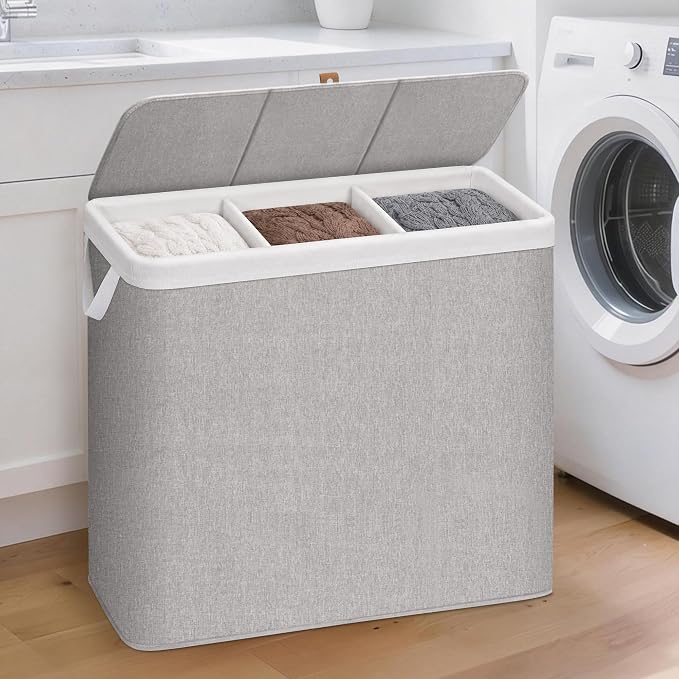 STORAGE MANIAC Triple Laundry Hamper - Image 9