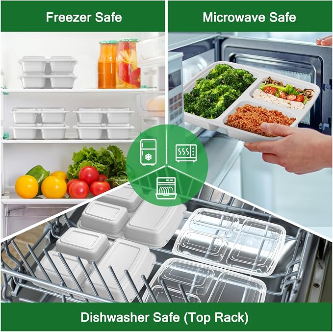 50 Pack 32 oz Meal Prep Containers Reusable - Image 5