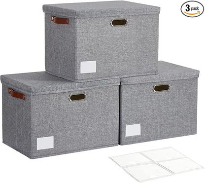 17" Large Collapsible Storage Bins by Roobyl