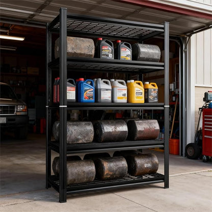 47''W Wire Garage Metal Shelving, 3000 Lbs Heavy-Duty Garage Storage Shelves - Image 4