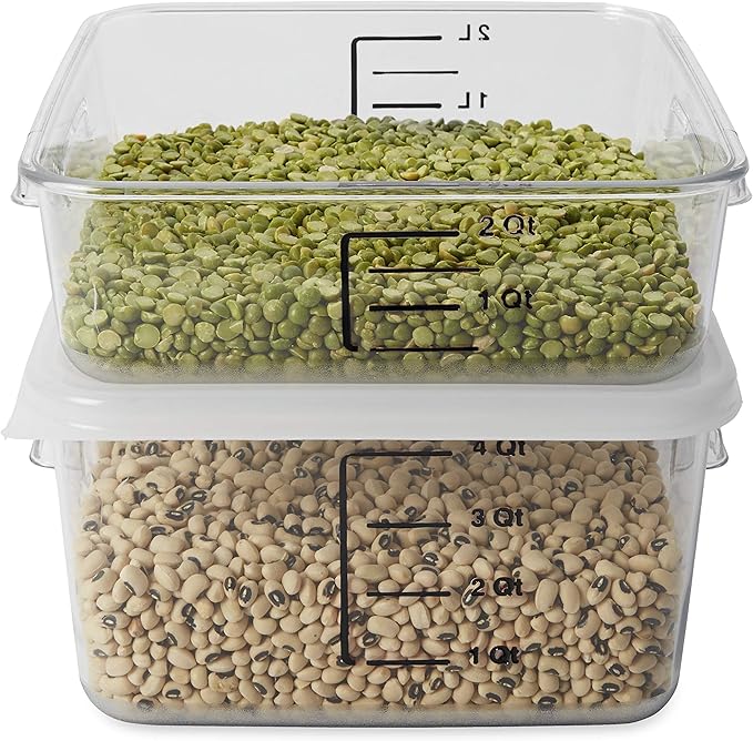 Rubbermaid Commercial Products-FG630400 Plastic Space Saving Square Food - Image 2