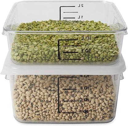 Rubbermaid Commercial Products-FG630400 Plastic Space Saving Square Food - Image 2