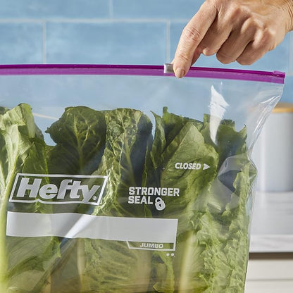 Hefty Slider Jumbo Storage Bags, 2.5 Gallon Size - Image 9