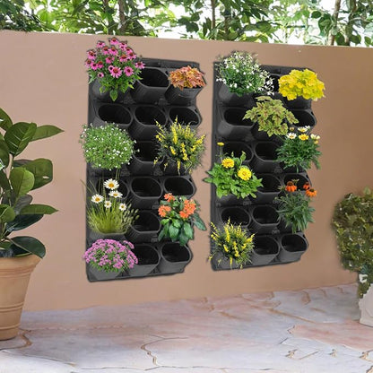 36-Pot Vertical Wall Planter, Modular Stackable Garden - Image 4