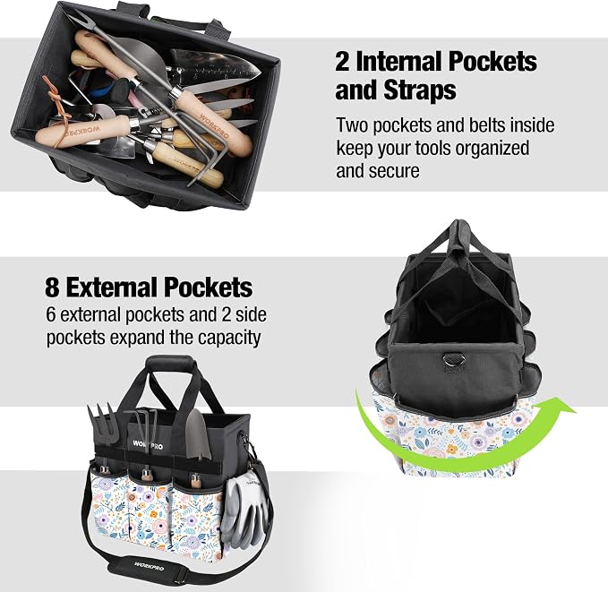 WORKPRO Garden Tool Bag Organizer, Heavy Duty Gardening Tote Bag - Image 4