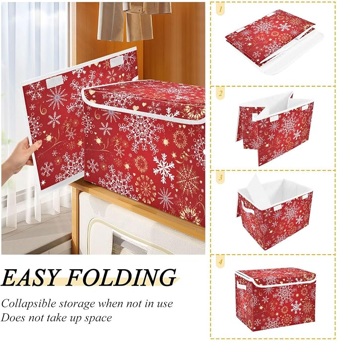 Christmas Snowflakes Storage Bins - Image 4