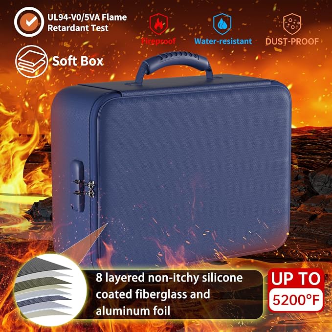 DocSafe 5200°F Fireproof Document Organizer Box - Image 2