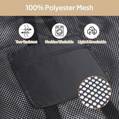 OTraki Laundry Bag Backpack 24x27 Inch Heavy Duty Mesh Laundry Bag Travel - Image 3