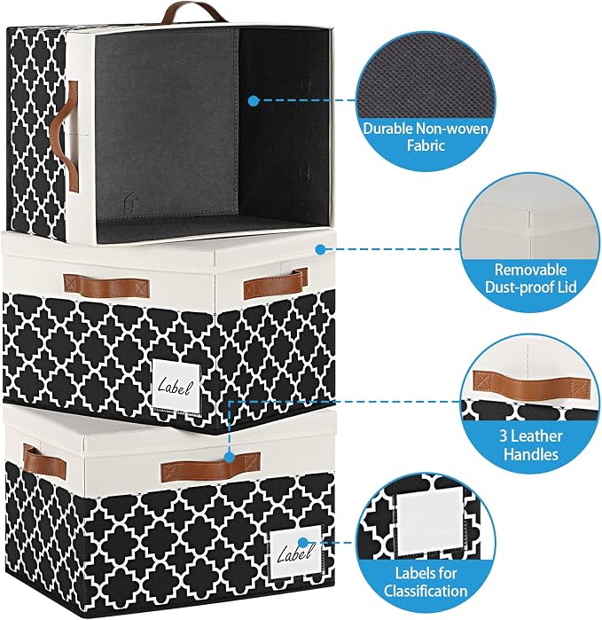GhvyenntteS Fabric Storage Bins - Image 4