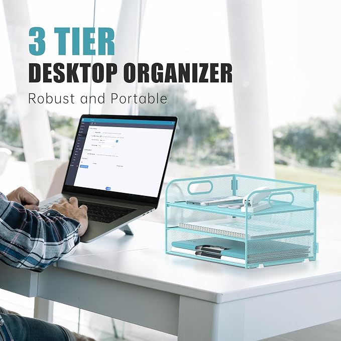 DALTACK 3 Tier Paper Organizer - Image 2