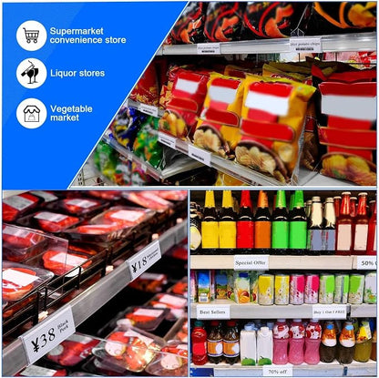 200 Pcs Plastic Wire Shelf Label Holders - Image 6