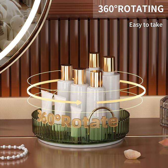 YCIA&DONE 360 Rotating Makeup Organizer and Storage - Image 2