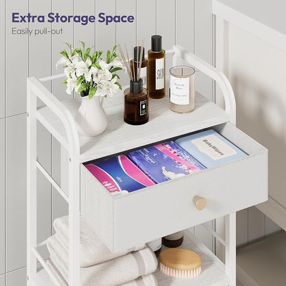 SWTYMIKI 14.57"x32.28" Bathroom Storage Cabinet – Freestanding Toilet Paper - Image 6