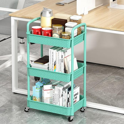 MOYIPIN 3-Tier Plastic Rolling Utility Cart - Image 4